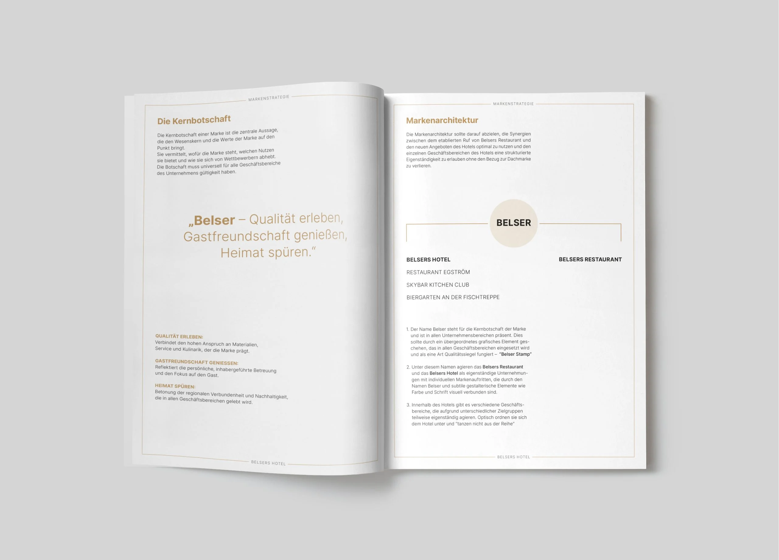 Markenstrategie und Corporate Design für das Belsers Hotel in Nürtingen