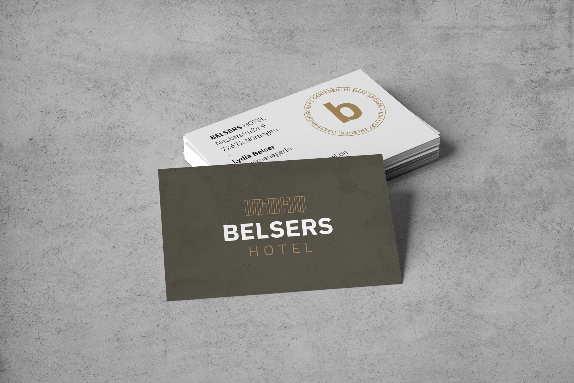 Geschäftsausstattung belsers Hotel