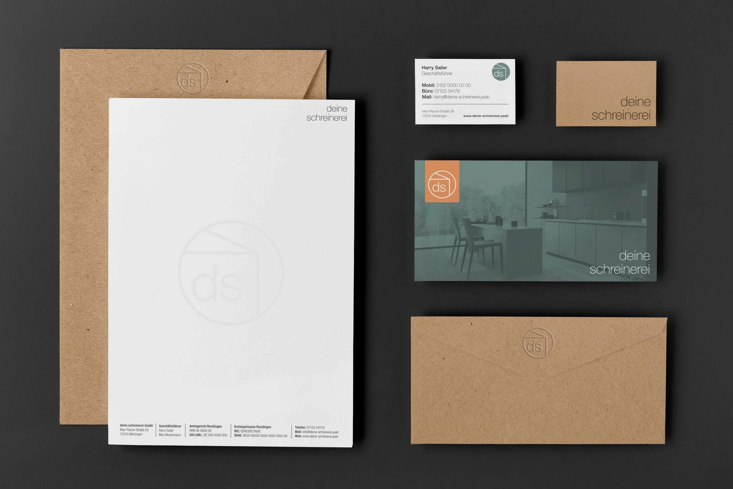 Geschäftsausstattung für deine schreinerei