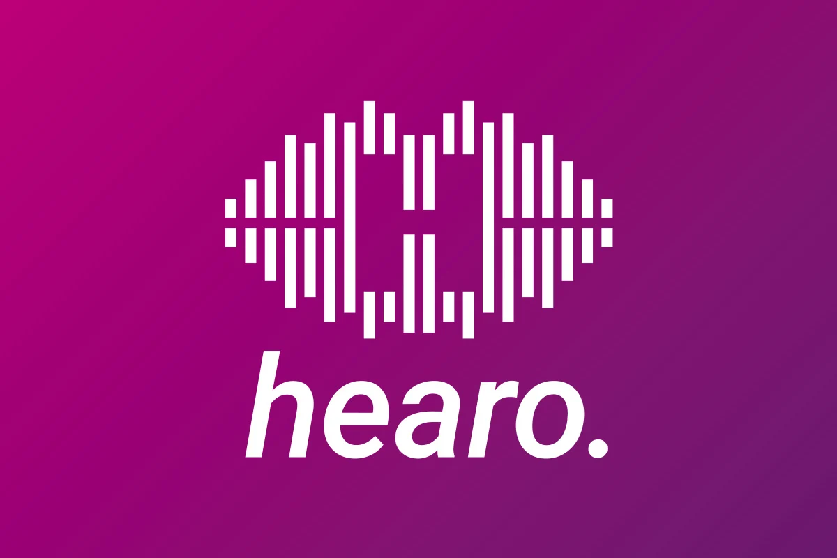 Gestaltetes Erscheinungsbild des Unternehmens Hearo