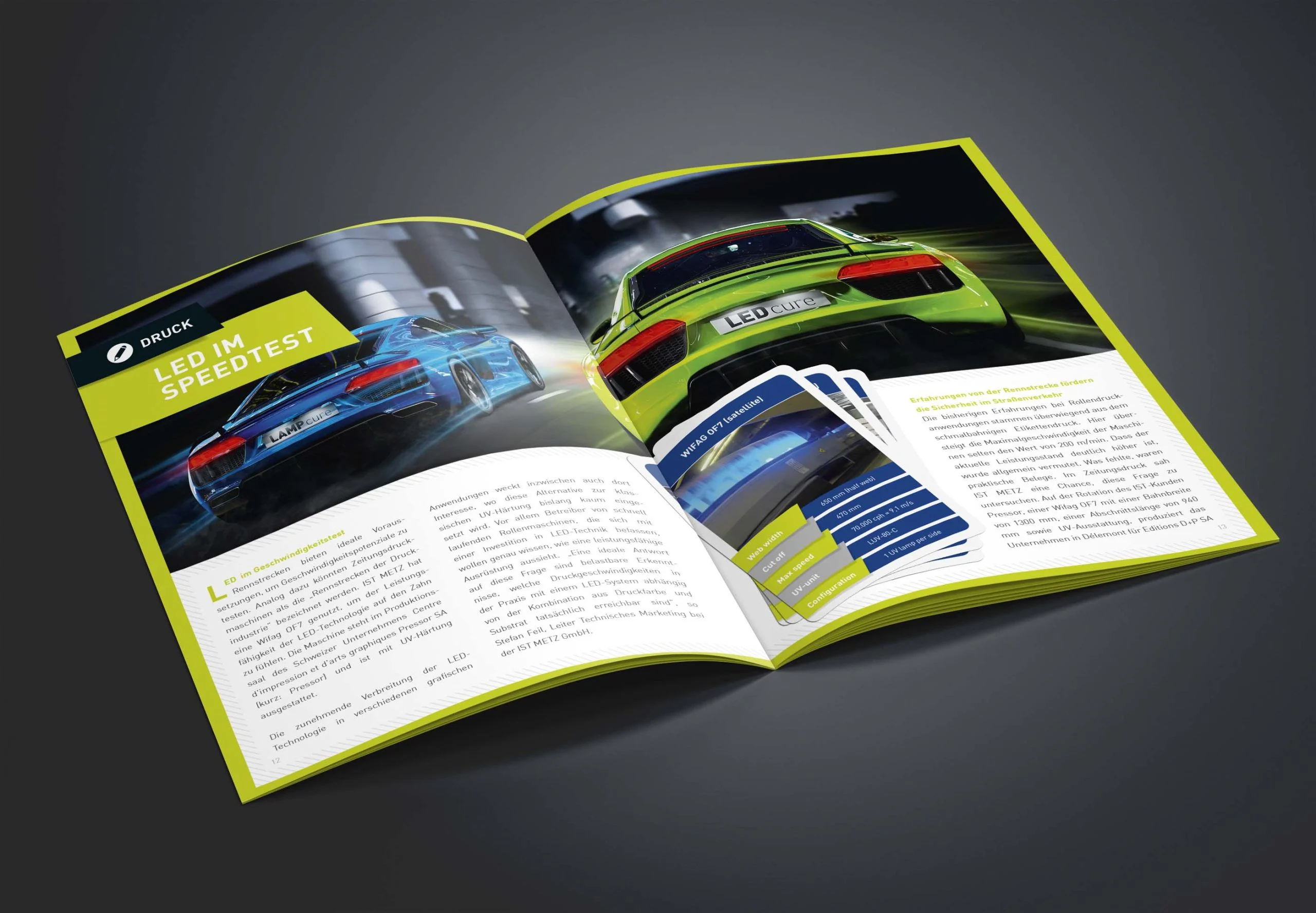 Grafikdesign für Printprodukte der IST Metz